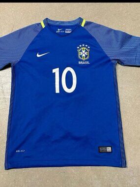 Nike Basil Soccer Jersey Women’s Medium 2016 Away Kit #10 Neymar Jr